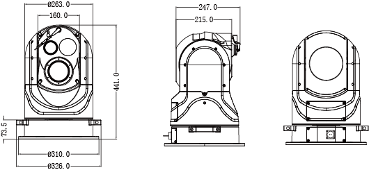 Long Range Dual Lens network thermal imaging ptz camera